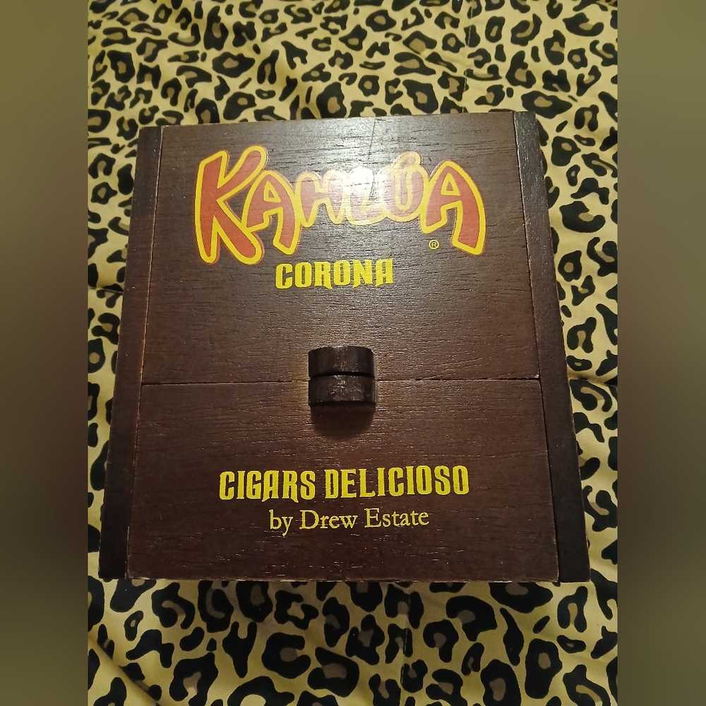 Vintage Kahlua Cigars Corona By Drew Estate Cedar Wooden Box